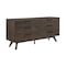 Armen Living Astoria Oak Dresser for Bedroom with 6 Drawers LCAHDRDG - alternate 2